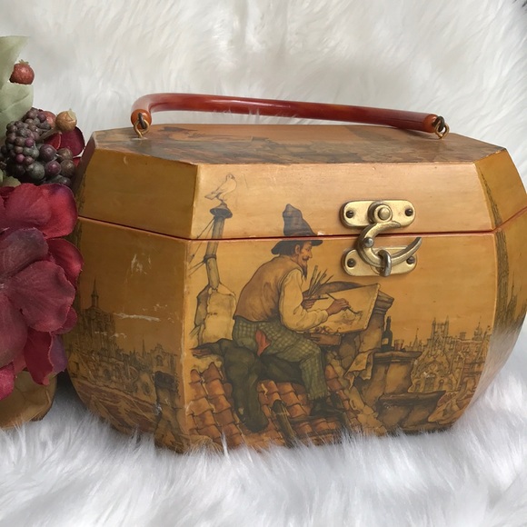 Anton Pieck Handbags - Anton Pieck Wooden Purse